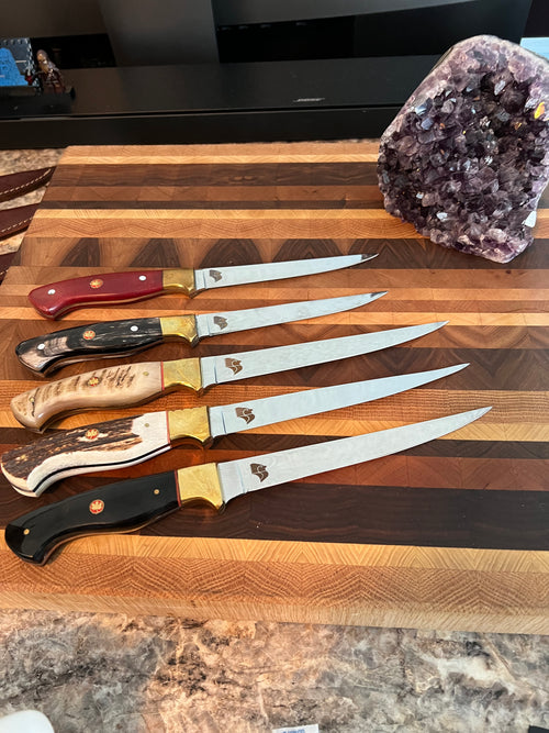 Buffalo bone fillet knife